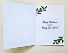 Merry Christmas Greeting Card    Envelope 7  5  