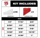 Combination Sae And Metric Wrench Mechanics Tool Set  30-piece 