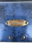 Vintage Samsonite Shwayder Bros Inc Blue Marble Luggage Suitcase Hard Shell 21   