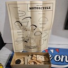 Vintage 1940s Redycut Motorcycle Wood Model Kit  327 Box Plans Unbuilt
