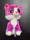 2017 Ty Silk Beanie Boo Charlotte Confetti Pink Cat Kitty Claire s 9  Plush