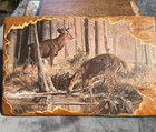 Vintage Deer Wildlife Art Plaque Wood Rustic Wall Hanging Rockies Cabin Decor 70