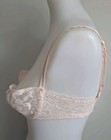 Vintage Christian Dior 4775 Chantilly Lace Satin Demi Bra Pink Underwire 36c Usa