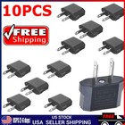 Lot 10 Pcs Us Usa To Eu Euro Europe Ac Power Wall Plug Converter Travel Adapter