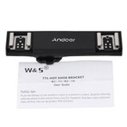 Dual Hot Shoe Flash Speedlite Light Bracket Splitter Adapter For Canon Dslr X8i1