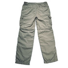Field   Stream Convertible Pants Mens L Measure 35x30 Green Nylon Fishing Hiking