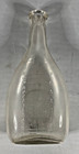 Antique  murder Bottle  Glass Baby Feeder Graduated Nursing Bottle Embossed