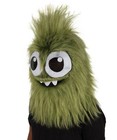 Olive Green Monster Soft Furry Full Costume  Bundel Set With Mask   Cosplay Mask