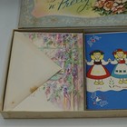 Vintage Sweet N Pretty Boxed Greeting Cards 19 Count Floral Mid Century Ephemera