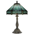 Vintage Tiffany Style Mission Stained Glass Table Lamp Bedside Reading Light