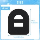 40pcs Overpatches For Omnipod 5  Adhesive Patches Waterproof Medium  Black 
