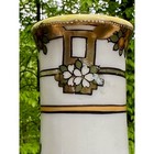 Antique Nippon Moriage Hatpin Holder   Hand Painted Design   Made In Japan