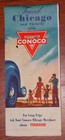 Vintage Road Map - Travel Chicago - Conoco 1950 s