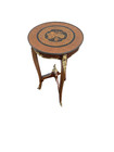 66568   Inlaid Louis Xv Side Table Stand Bronze Ormalu