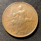 1916 French 10 Centimes  Wwi  Enn Coins