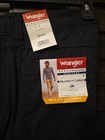 Wrangler Mens Fleece Lined Relaxed Fit Cargo Black Cotton Pants Size 32x32 Nwt