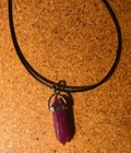 1pc    Quartz Crystal Stone Point Chakra Healing Gemstone Pendant Necklace
