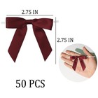 Satin Ribbon Bows For Gift Wrapping - 2 5 Inch Premade Bows With Twist Ties F   