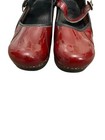 Dansko Mary Jane Clogs Womens Eu38 Professional  Red Patent Leather Shoes