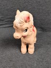 Vintage 1958 Pink Pony Horse Squeak Toy Rubber Vinyl Edward Mobley Co  Arrow