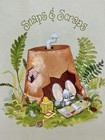 Vintage 1976 Hallmark Scrapbook Album Cheddar   Co Mouse 24 Pages Unused 12 5   