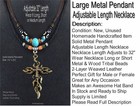 Legend Of The Sundown Flame Bronze Cross Pendant Men   s Tribal Leather Necklace 