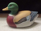 3 Fine Porcelain Hand Painted Duck Decoys Figurines