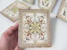 Victorian Ceramic Tiles Tile Antique Old Vintage Art Nouveau Rococo Arch Chips