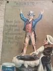 Uncle Sam    bound To Rise  Preston   Merrill s Infallible Yeast Powder Metal Sign