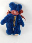 World Of Miniature Bears By Theresa Yang 3  Mohair Pin Bear Blue  499bl Closing