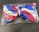 Mens Bow Tie Pre-tied Fashion  Adjustable Tuxedo Bowtie Necktie Red White Blue