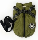 Dog Jacket With Harness Winter Warm Dog Clothes Waterproof Pet Dog Coat