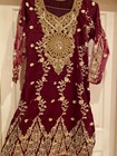 Pakistani Shalwar Party Suit Bollywood Designer Indian Embroidery Salwar Kameez  
