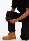 Mens Black Knee Pad Pockets Cargo Combat Work Trousers Size 30 To 40 By Ranger