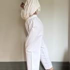 White Martial Arts Uniform Pants  commonly Known As Gi Pants  Size S