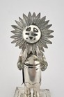 Jeffrey Castillo Navajo Sterling Silver Sunface Kachina Dancer Statue 4 5 