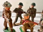 Lot 7 Manoil Barclay Metal Soldier  Figures Wwi  1930 s Vintage