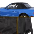 Black Convertible Soft Top Compatible With Mazda Miata 1990-1997 1999-2005