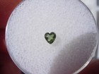  116 Carat Moldavite Faceted Heart Czech Republic Meteorite Impact About 3x3x2mm