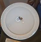 60 s Ejs Atomic Pull Down Retractable 3 Light Fixture Vtg Pendant Ufo Saucer 17 