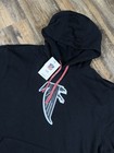 Nike Hoodie Men s L Atlanta Falcons Logo Nfl On-field Black Red Team Issue Nwt
