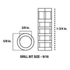 Everbilt 3 8 X 1-3 4 In  Masonry Concrete Lag Shields Anchors  15-pack  803602