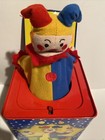 Vintage Schylling Jack-in-the-box Clown Circus Musical Toy Jester 1997 Tested