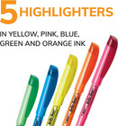 Brite Liner Highlighters  Chisel Tip  5-count Pack Of Highlighters Assorted Colo
