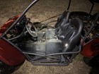 Baja 2-seat Off-road Gas Go-kart Complete Frame Vehicle W  Roll Cage  no Engine 