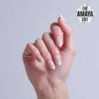 Kiss Core  Press On Nails  Nail Glue Included   curiosity   White  Medium Size 