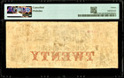 Dec 5  1855 South Carolina Bank Of Chester Obsolete Banknote  20 Note Pmg F15