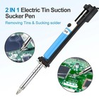 Electric Vacuum Solder Sucker Desoldering Suction Pump Iron Gun Drill Rod Tool