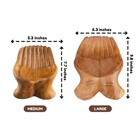 Carved Hands Offering Bowl - Crystal Holder For Stones  Rock Collection Holde   