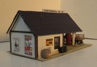 Continental Gas Station  Built  Wood  Detailed  Weathered  Custom  Excellent  Ho